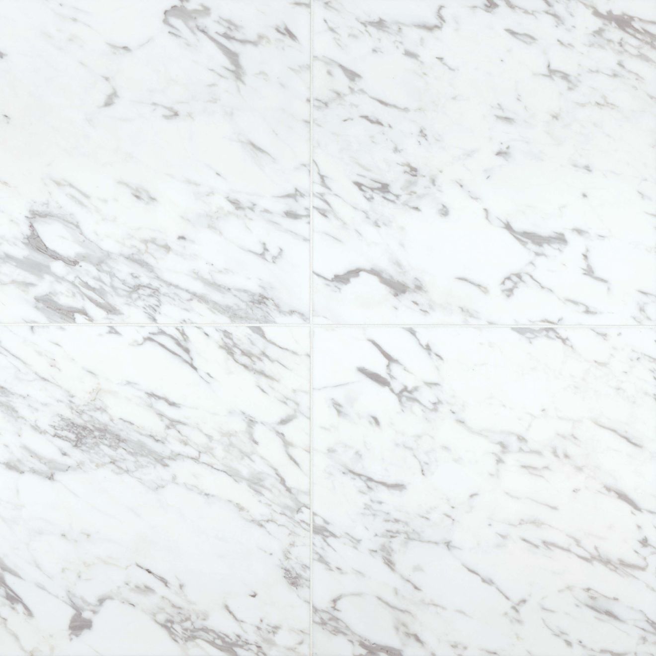Calacatta 24" x 24" Polished Marble Tile in White