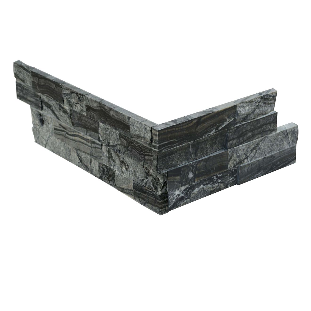 Silver Sheen 6" x 26" Polished Ledger Corner
