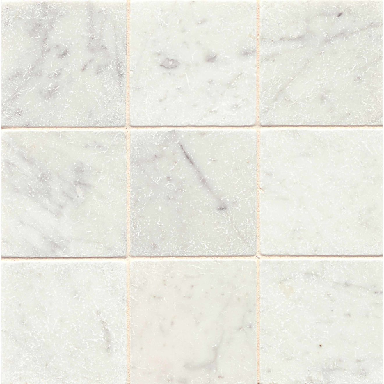 White Carrara 4" x 4" Floor & Wall Tile