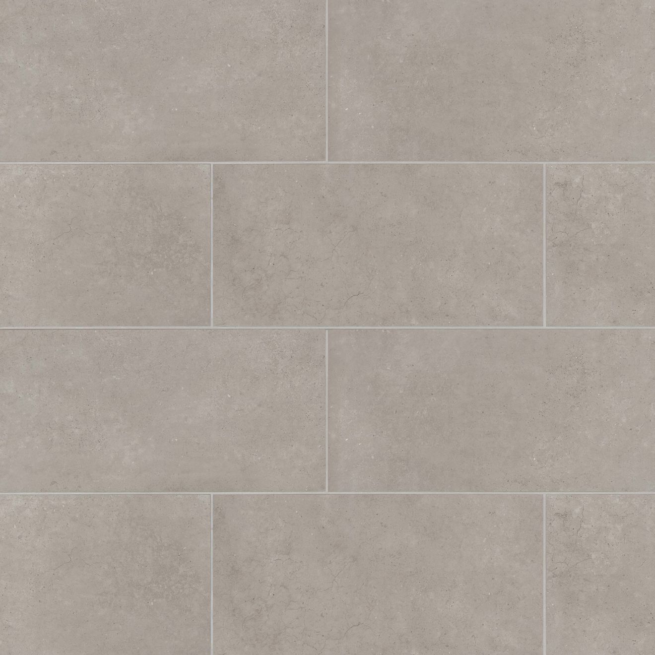Materika 12" x 24" Matte Porcelain Floor and Wall Tile in Greige