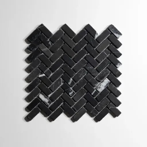 Nero St. Gabriel Tumbled Mini Herringbone