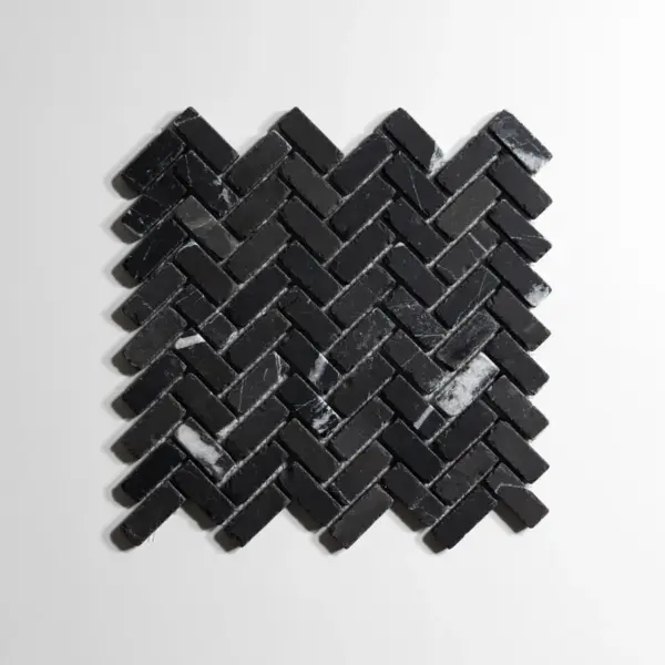 Nero St. Gabriel Tumbled Mini Herringbone