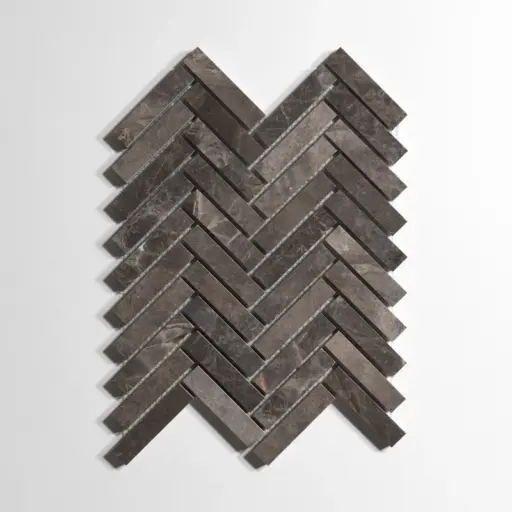 New St. Laurent Herringbone Mosaic