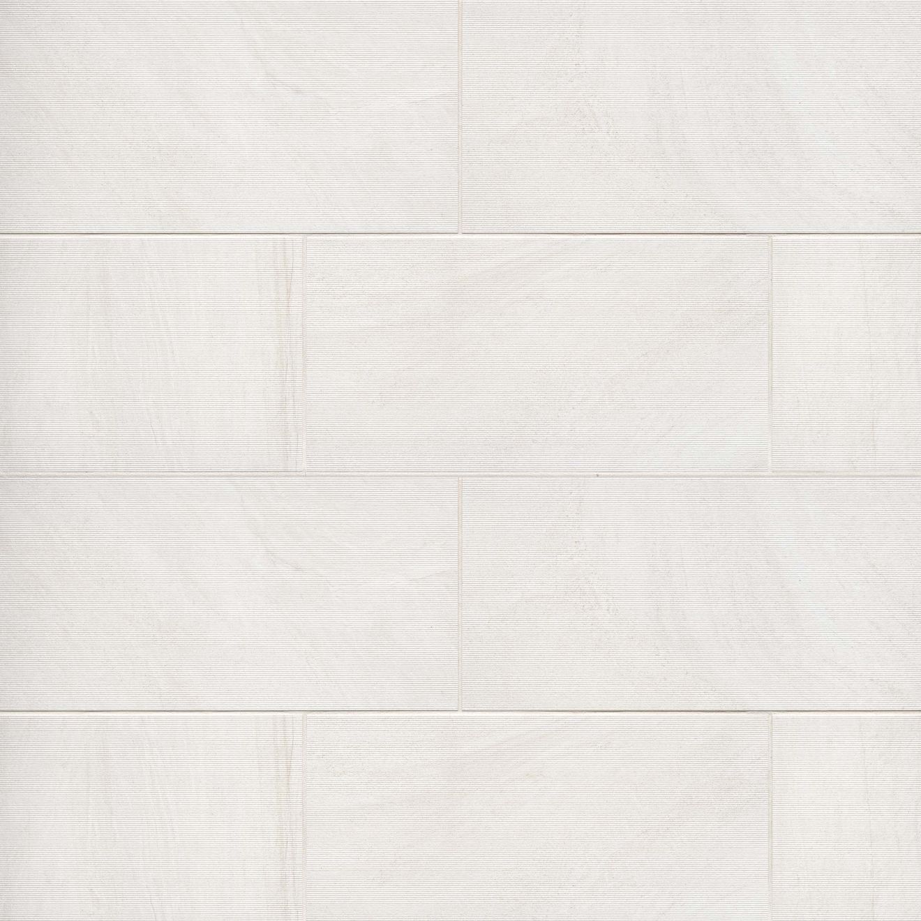 Purestone 12" x 24" Matte Velvet Porcelain Tile in Bianco