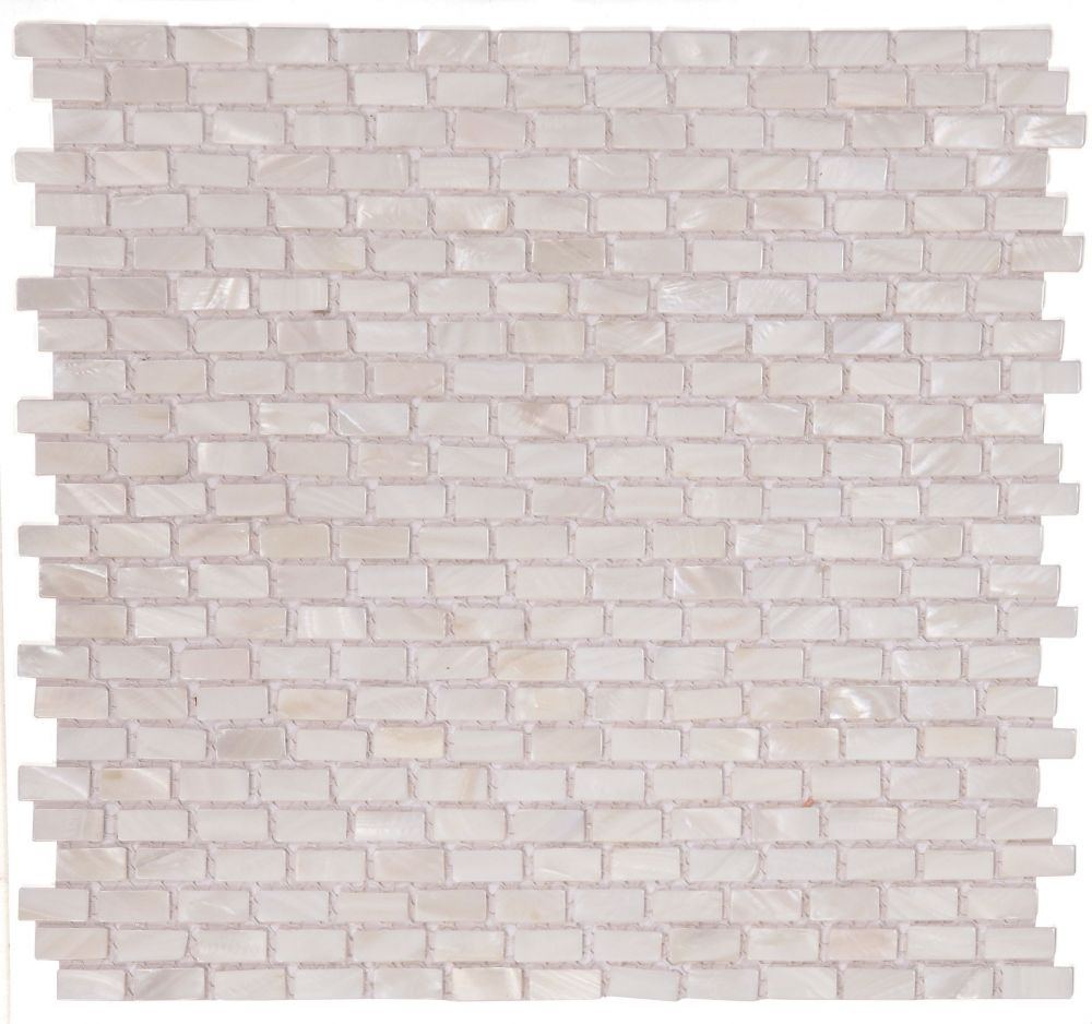 Pearl White Mini Brick (Diana Pearl) 11.25 X 11.25
