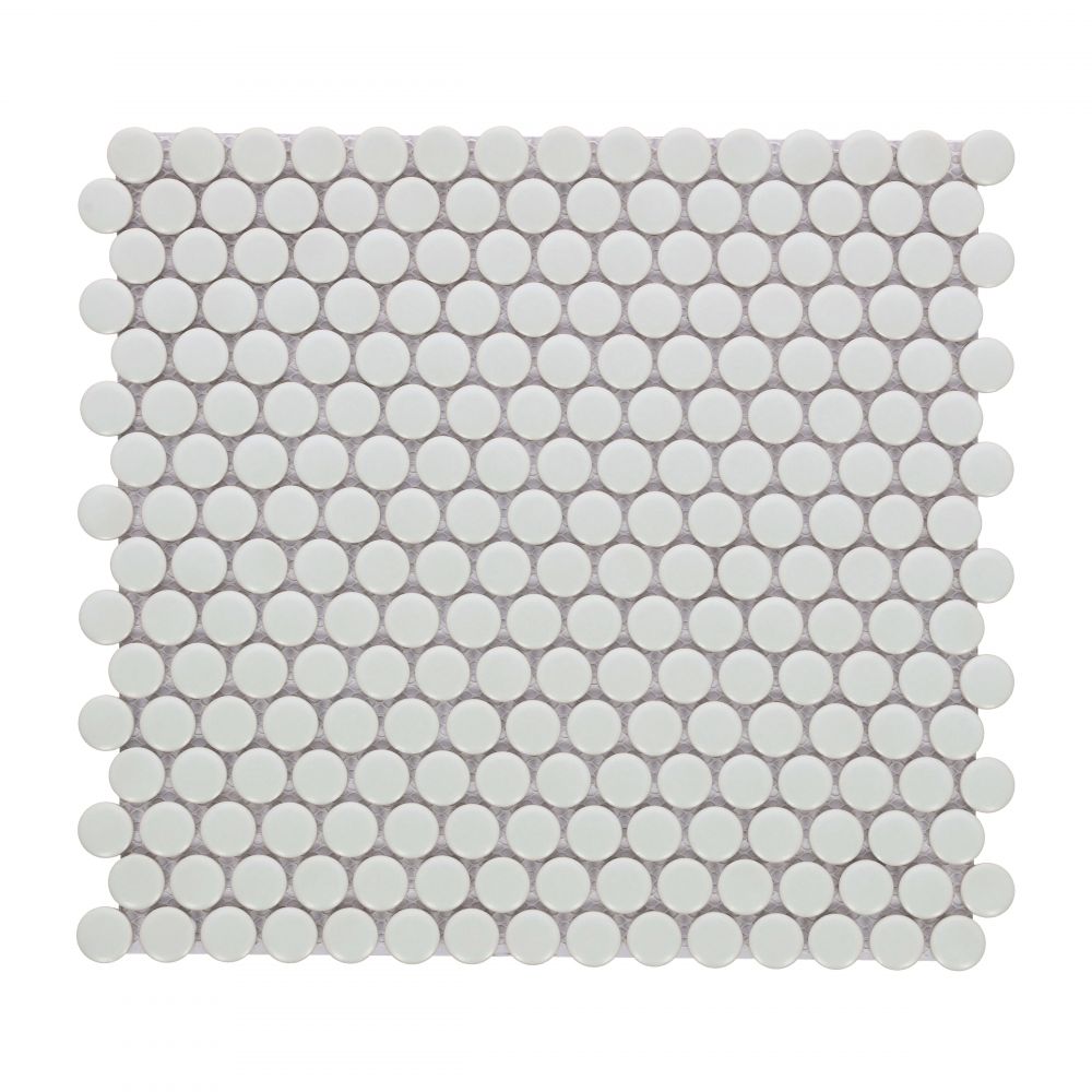 Penny Round Natural Grey Matte 11.5 X 12.25