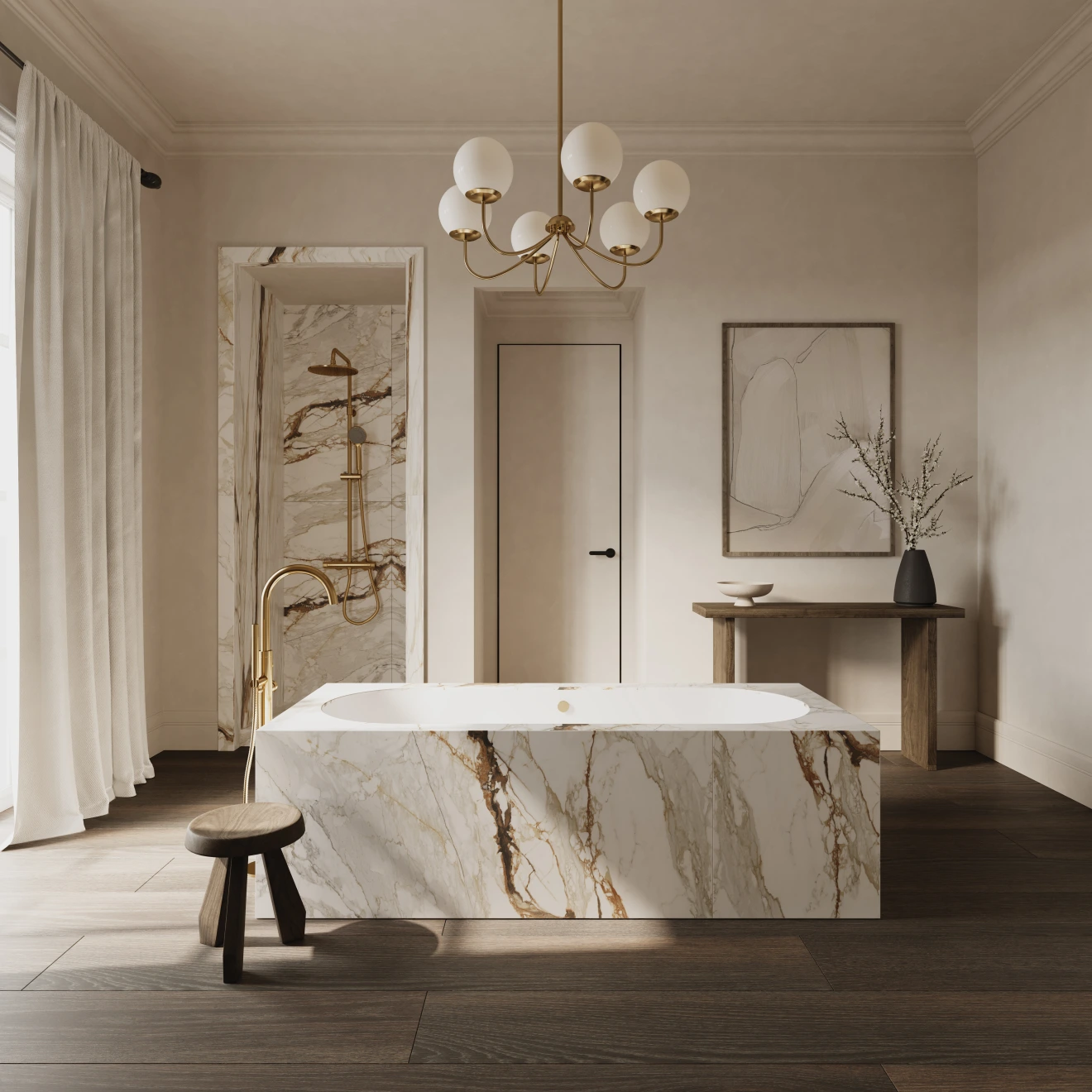 Prati 24" x 48" Polished Porcelain Field Tile in Dolomite