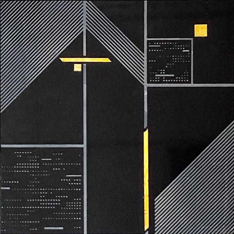 Black Nouveau 12 X 12