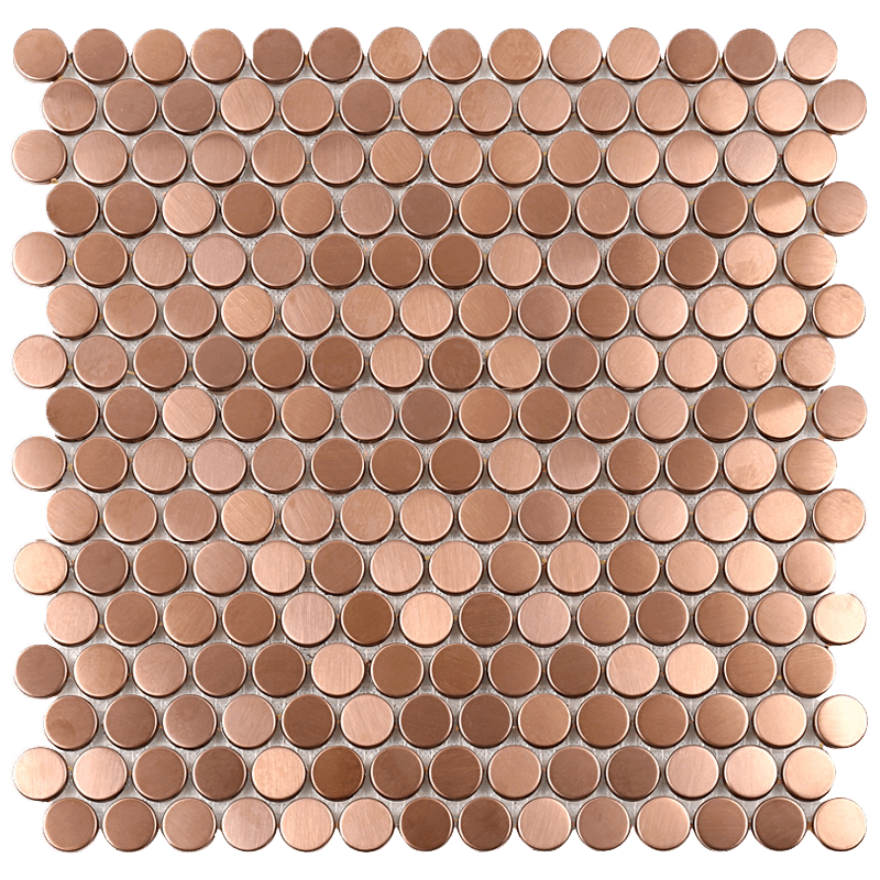 Rose Gold Bru. Penny Mos 12X12