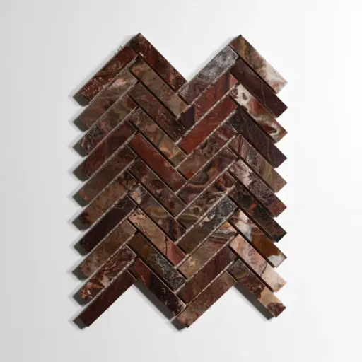 Red Onyx Herringbone