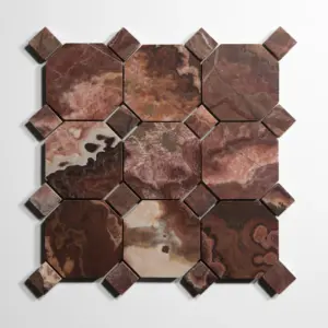 Red Onyx 4" Octagon