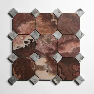 Red Onyx 4" Octagon