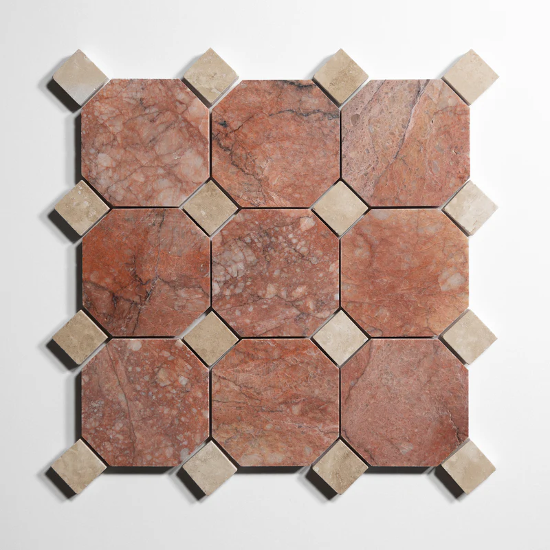 Rojo Breccia 4" Octagon