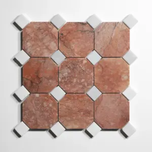 Rojo Breccia 4" Octagon