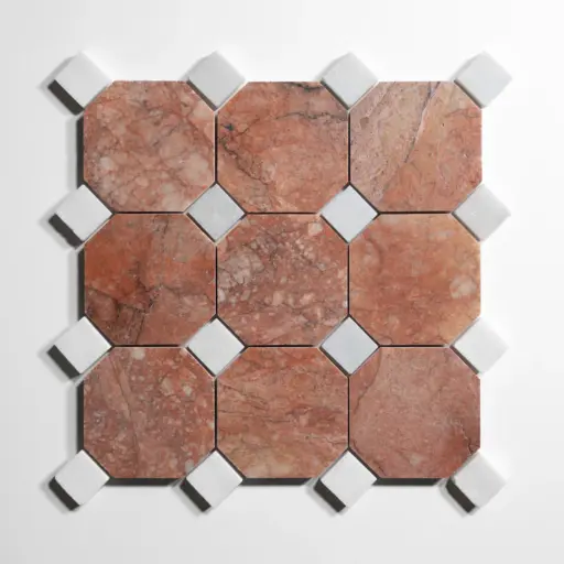 Rojo Breccia 4" Octagon