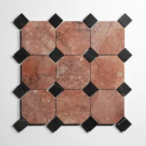 Rojo Breccia 4" Octagon