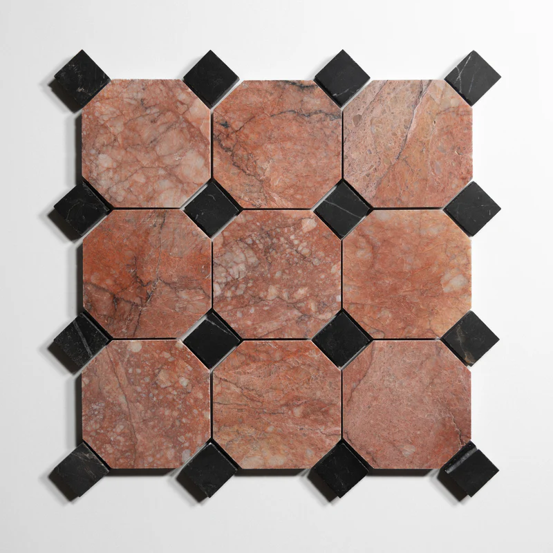Rojo Breccia 4" Octagon