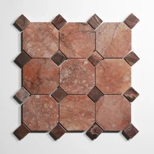 Rojo Breccia 4" Octagon