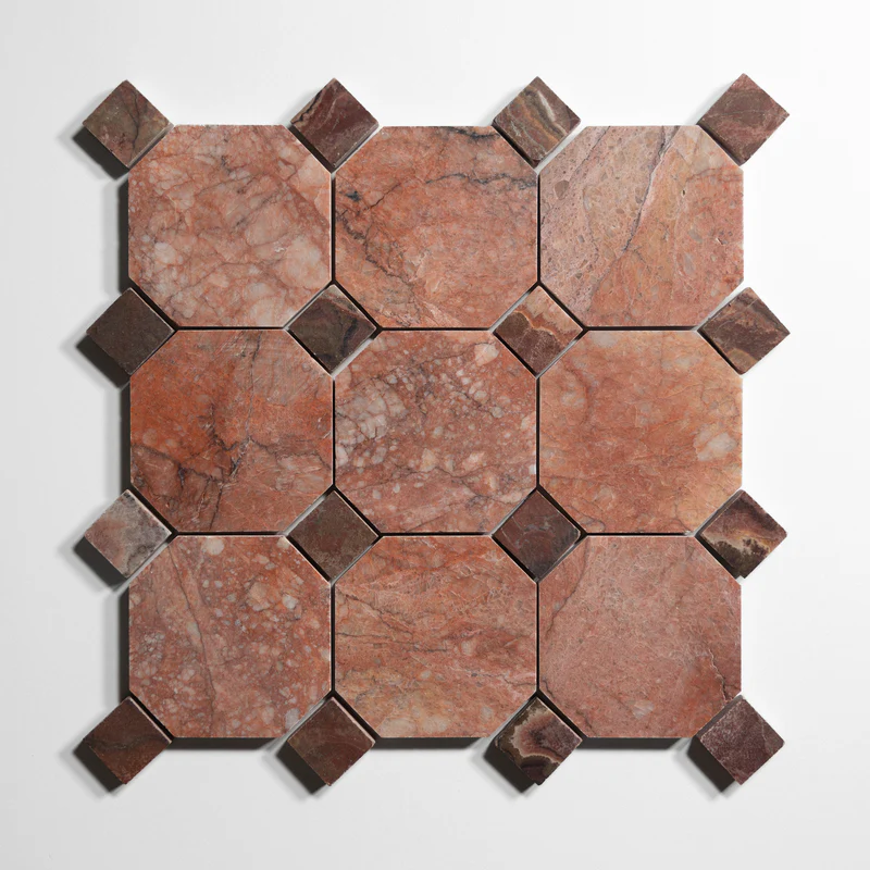 Rojo Breccia 4" Octagon