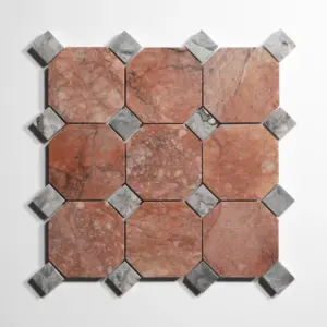 Rojo Breccia 4" Octagon