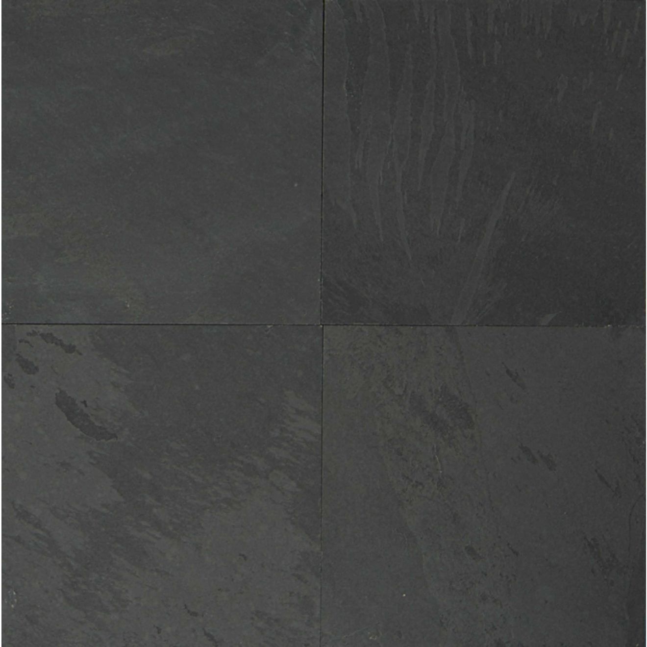Black Pearl 24" x 24" Gauged Slate Tile