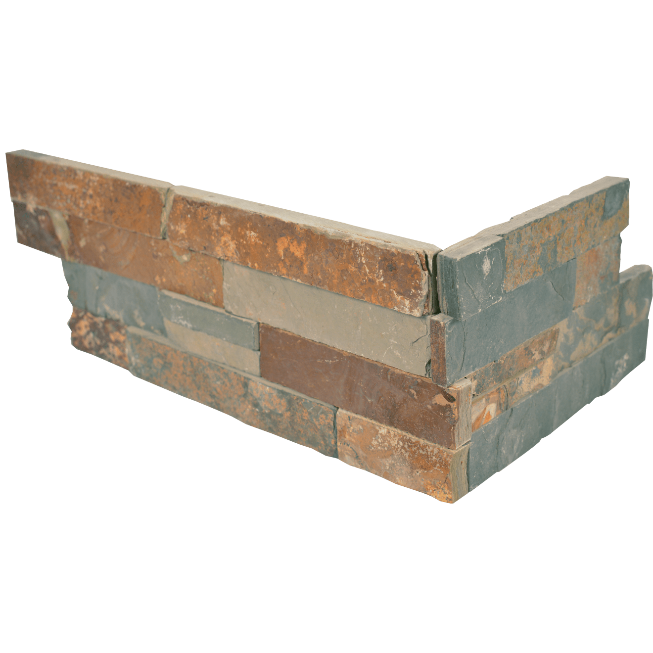 Butterscotch 6" x 24" Natural Cleft Slate Ledger Corner