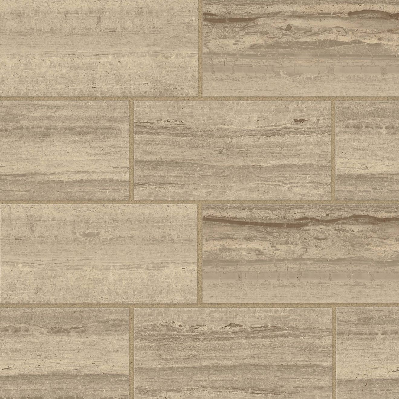 Classic 2.0 12" x 24" Floor & Wall Tile in Travertino Chiaro