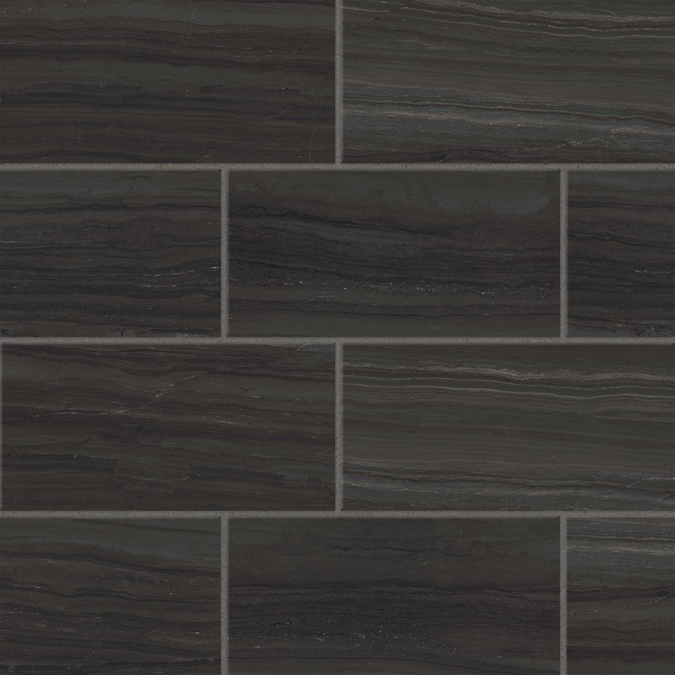Highland 12" x 24" Floor & Wall Tile in Black