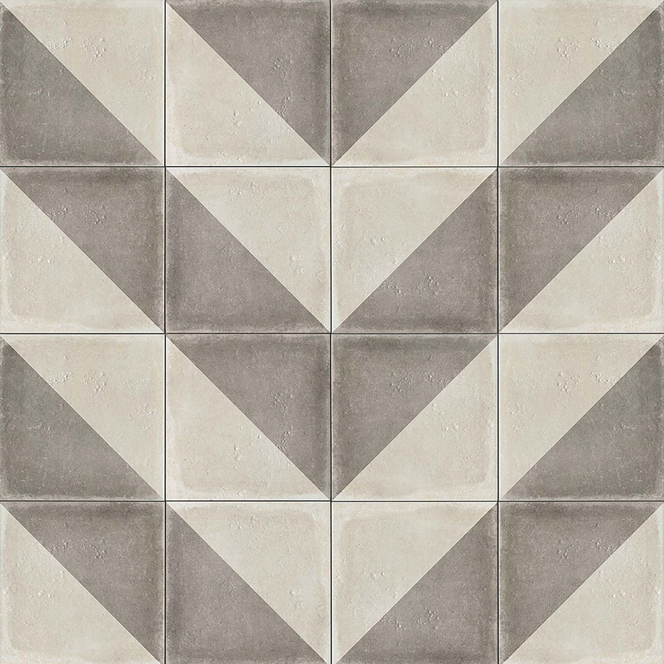 Palazzo 12" x 12" Decorative Tile in Vintage Grey Villa