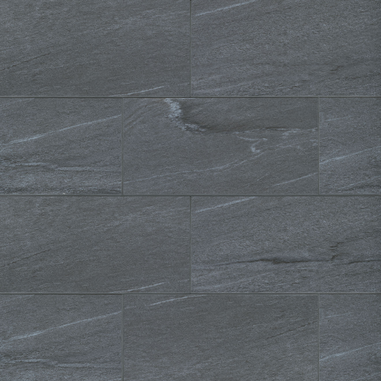 Urban 2.0 12" x 24" Floor & Wall Tile in Raven Black