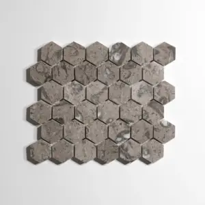 Sage Gray Hexagon