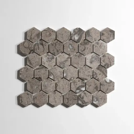 Sage Gray Hexagon