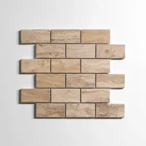 Savana Travertine 2" x 4" Brick