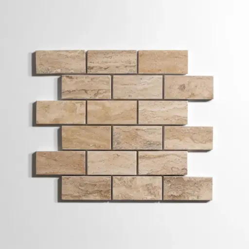 Savana Travertine 2" x 4" Brick