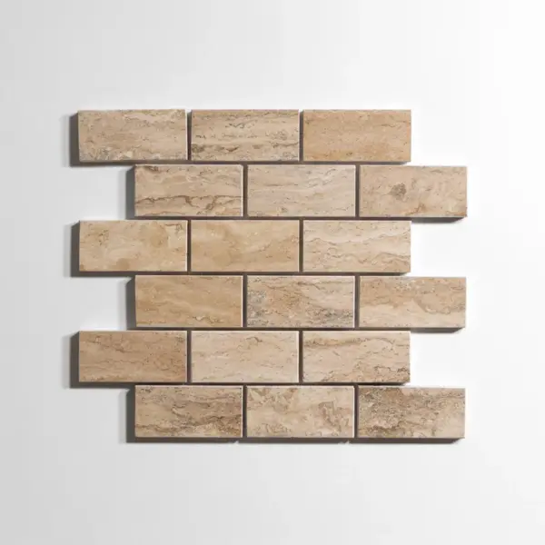 Savana Travertine 2" x 4" Brick