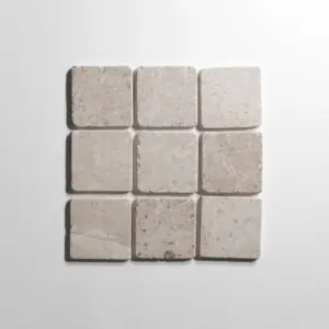 Sierra Limestone 4"x4" tumbled