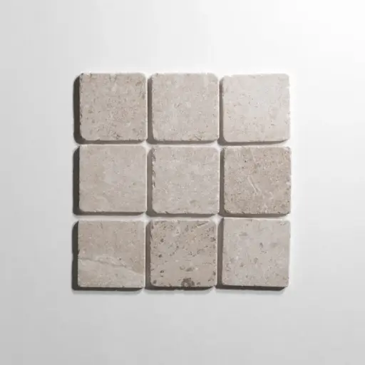 Sierra Limestone 4"x4" tumbled