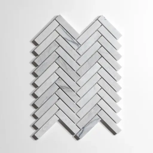 Silver Mist Herringbone
