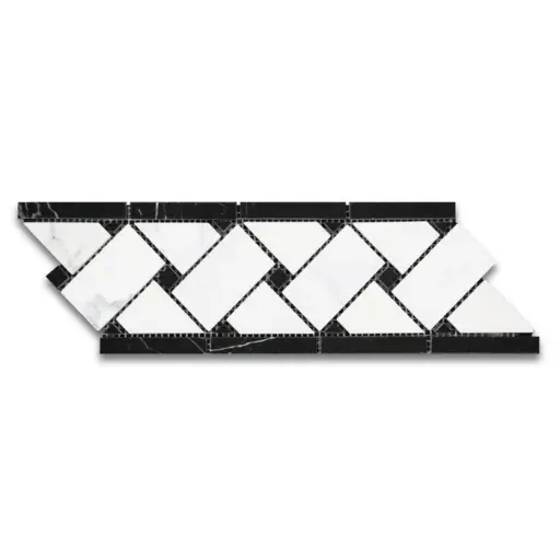 Statuary / Nero B.Weave Border