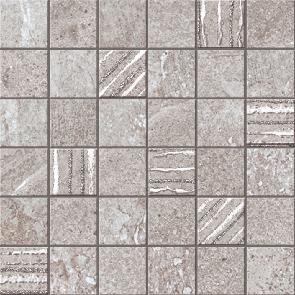 Sunstone Grey Mosaic 12 X 12
