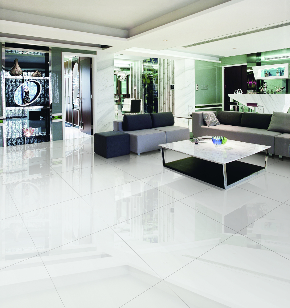 Super White Polished 24 X 24