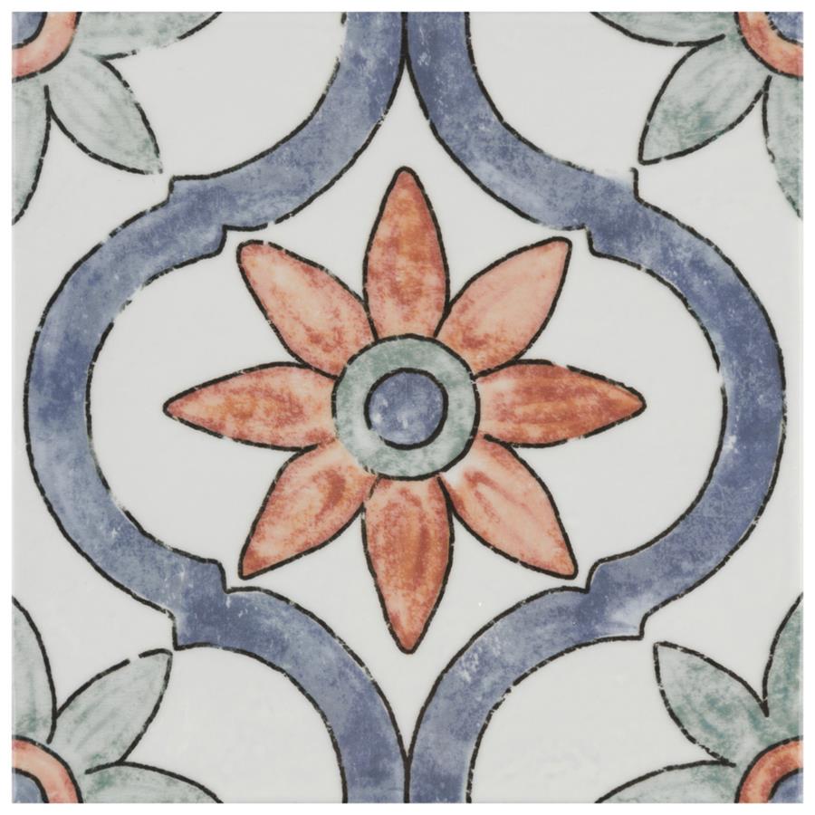 Bourges Arco 7-7/8"x7-7/8" Ceramic W Tile