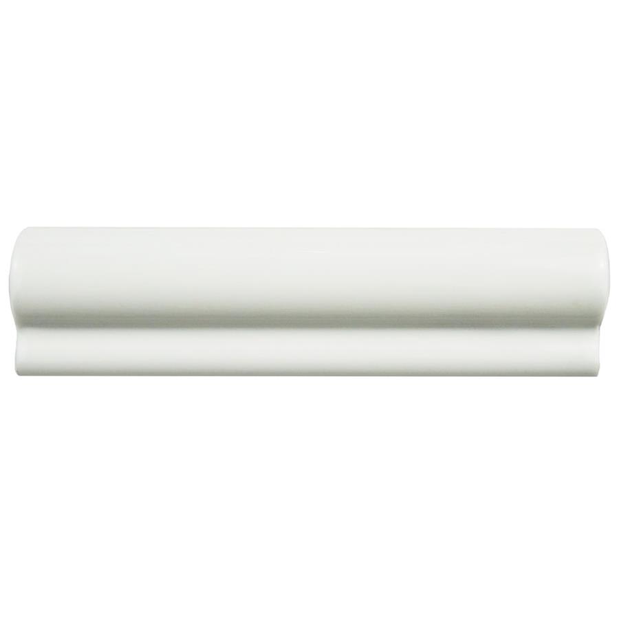 Santorini Blanco 2"x7-7/8" London Chair Rail Ceramic W Trim