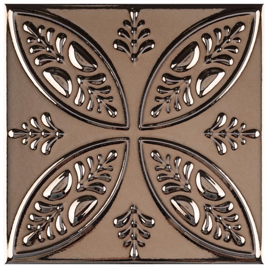 Trend Titanium 8" x 8" Ceramic Wall Tile