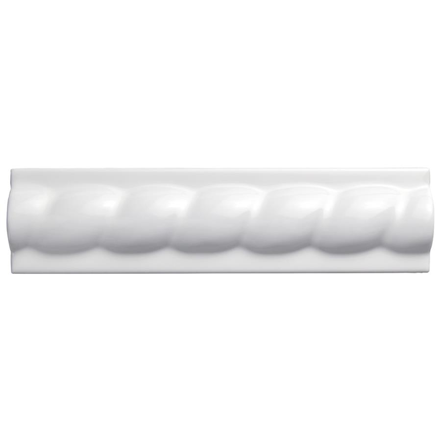 Trenza Grand Blanco Moldura 2"x7-7/8" Cer Rope W Trim