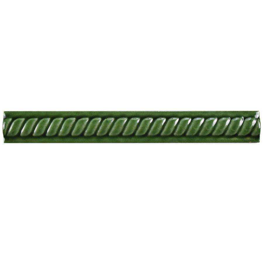Trenza Verde Moldura 1"x7-7/8" Ceramic Rope Pencil W Trim