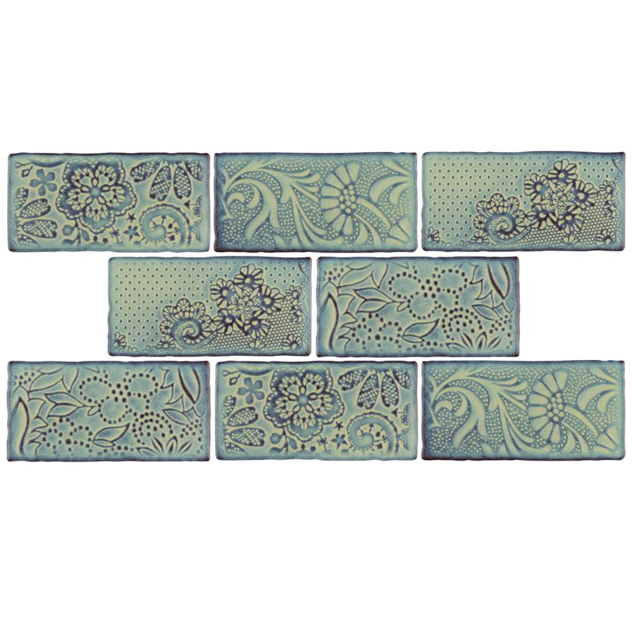 Antic Feelings Agua Marina 3"x6" Ceramic W Tile