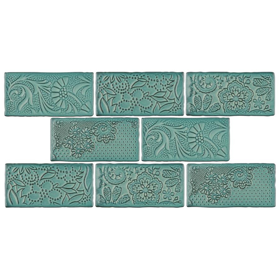 Antic Feelings Lava Verde 3"x6" Ceramic W Tile