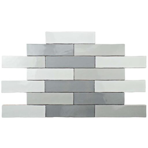Alaska Craquelle Gris Mix 3"x12" Ceramic W Tile