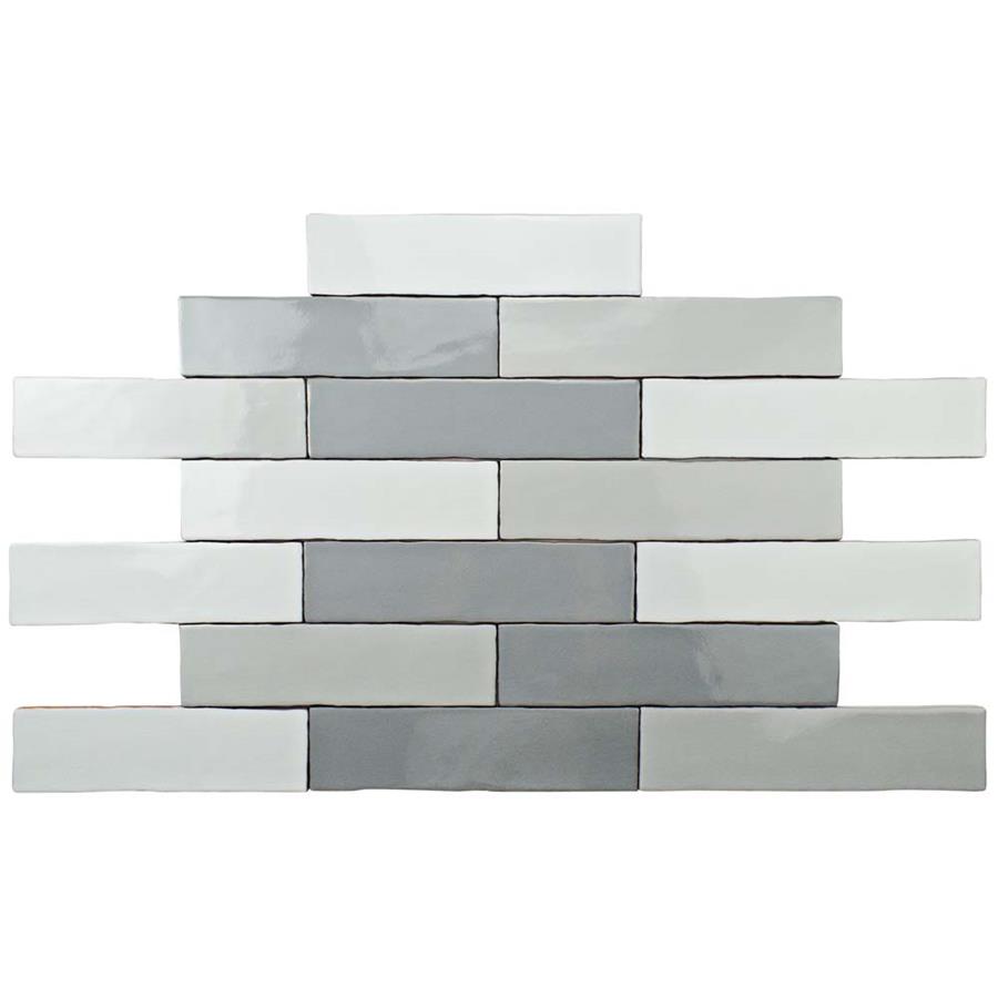 Alaska Craquelle Gris Mix 3"x12" Ceramic W Tile